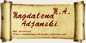 Magdalena Ađanski vizit kartica
